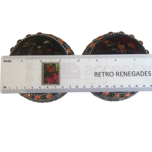 2 Glass Mosaic Votive Candle Holders
Fall or Year Round Table Decor - Picture 2 of 4